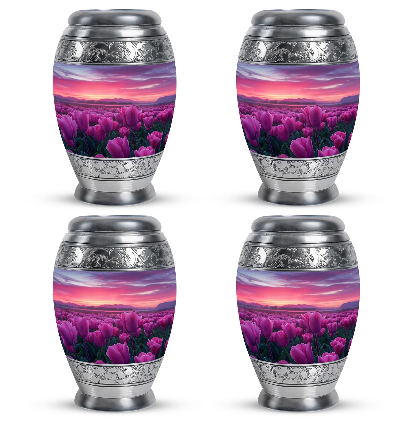 Tulips Theme 3 Inch Keepsake Pack of 4