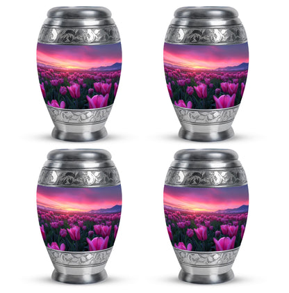 Tulips Theme 3 Inch Keepsake Pack of 4