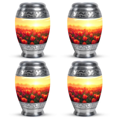 Tulips Theme 3 Inch Keepsake Pack of 4