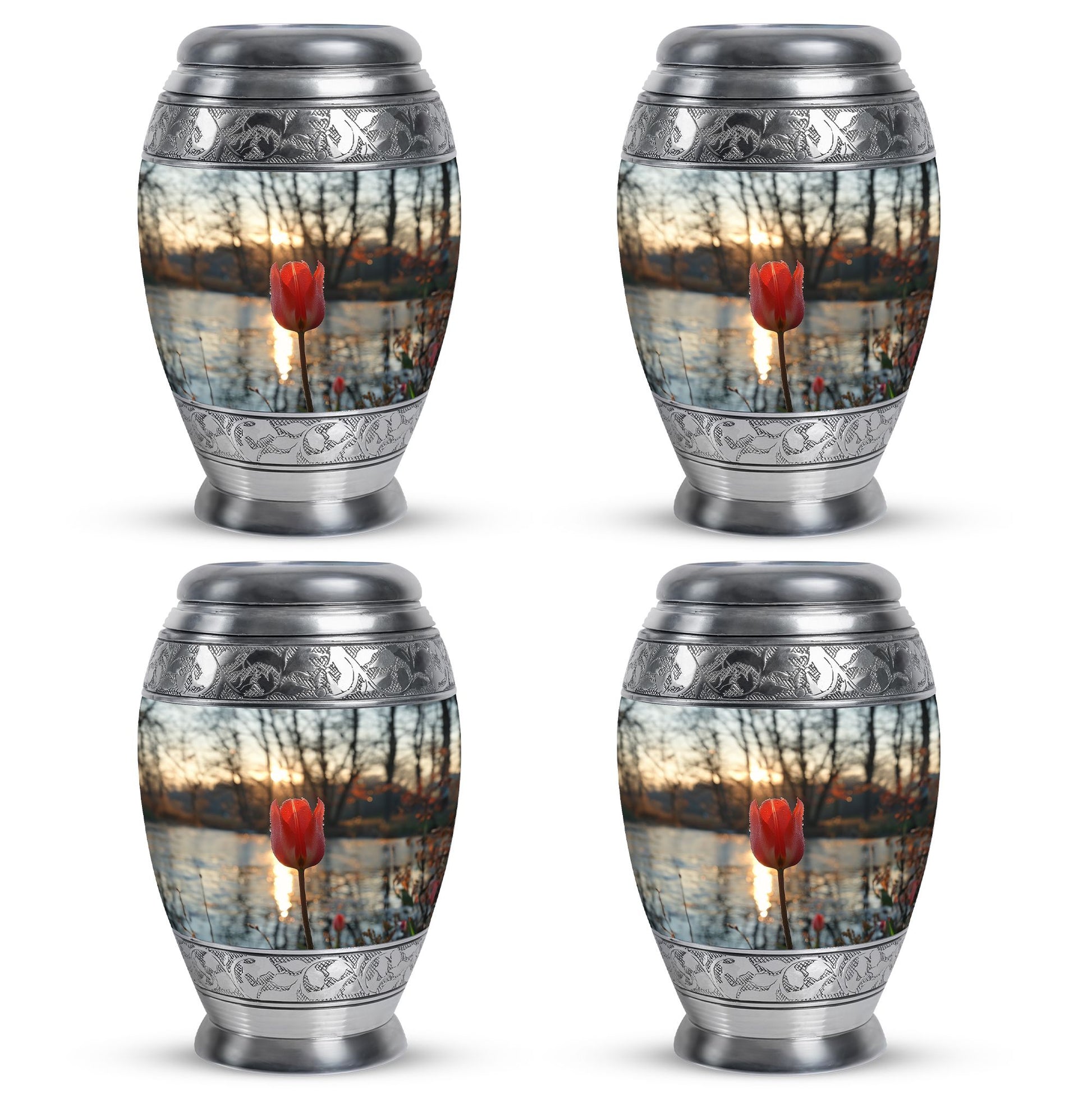 Tulips Theme 3 Inch Keepsake Pack of 4