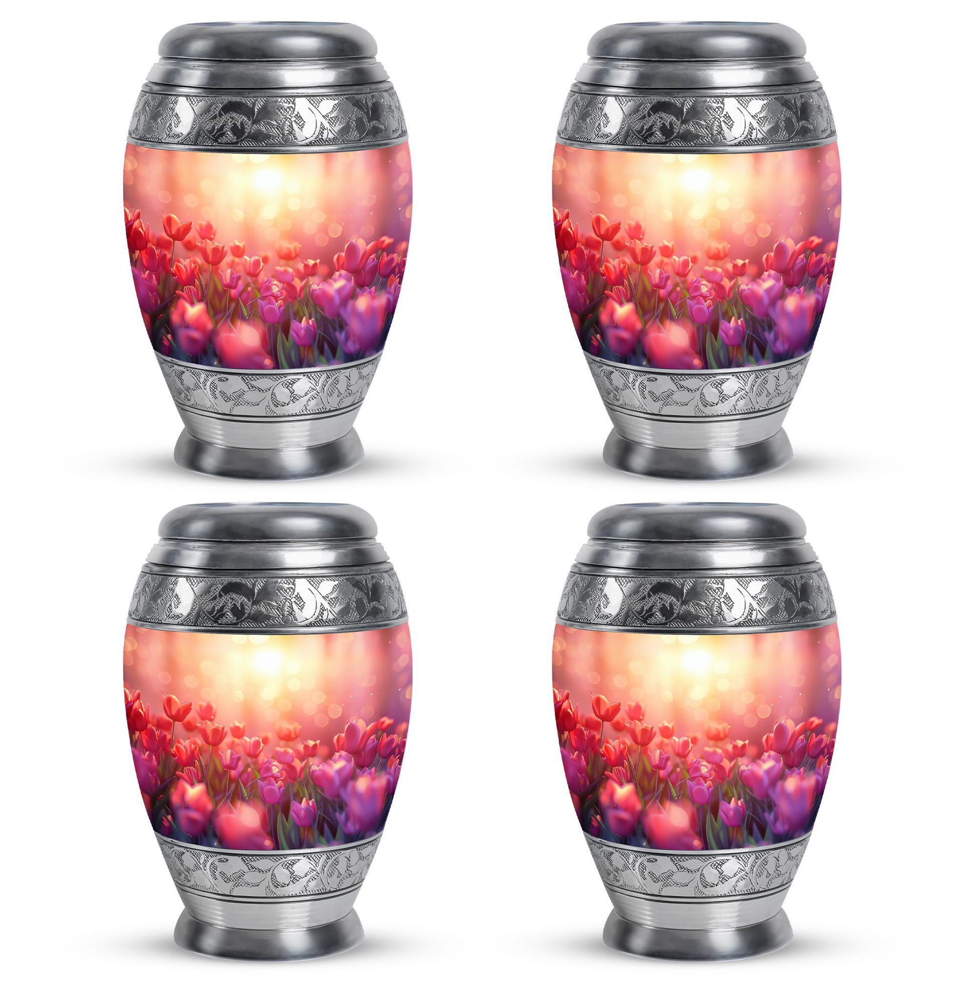 Tulips Theme 3 Inch Keepsake Pack of 4