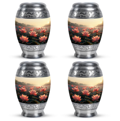 Lotus Theme 3 Inch Keepsake Pack of 4
