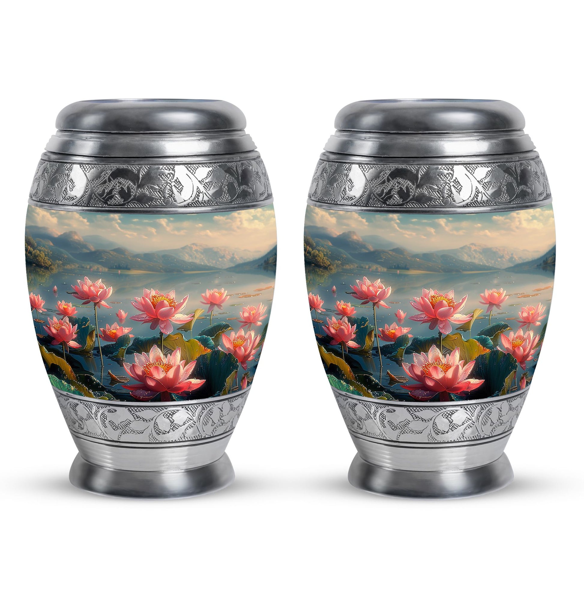 Lotus Theme 3 Inch Keepsake Pack of 2