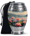 Lotus Theme Large Urn 10 Inch
