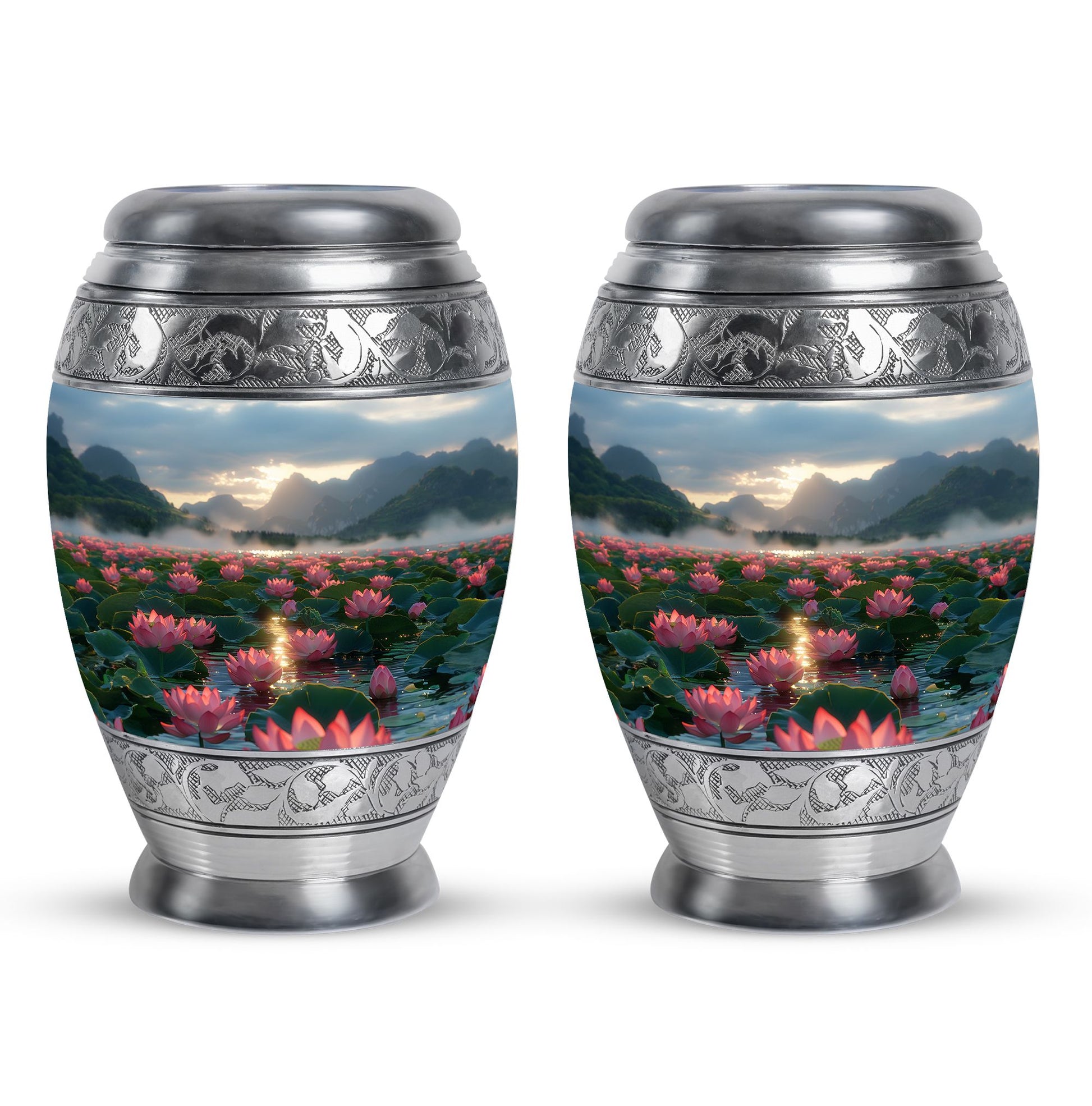 Lotus Theme 3 Inch Keepsake Pack of 2