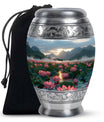 Lotus Theme Large Urn 10 Inch