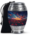 Lily Theme Large Urn 10 Inch