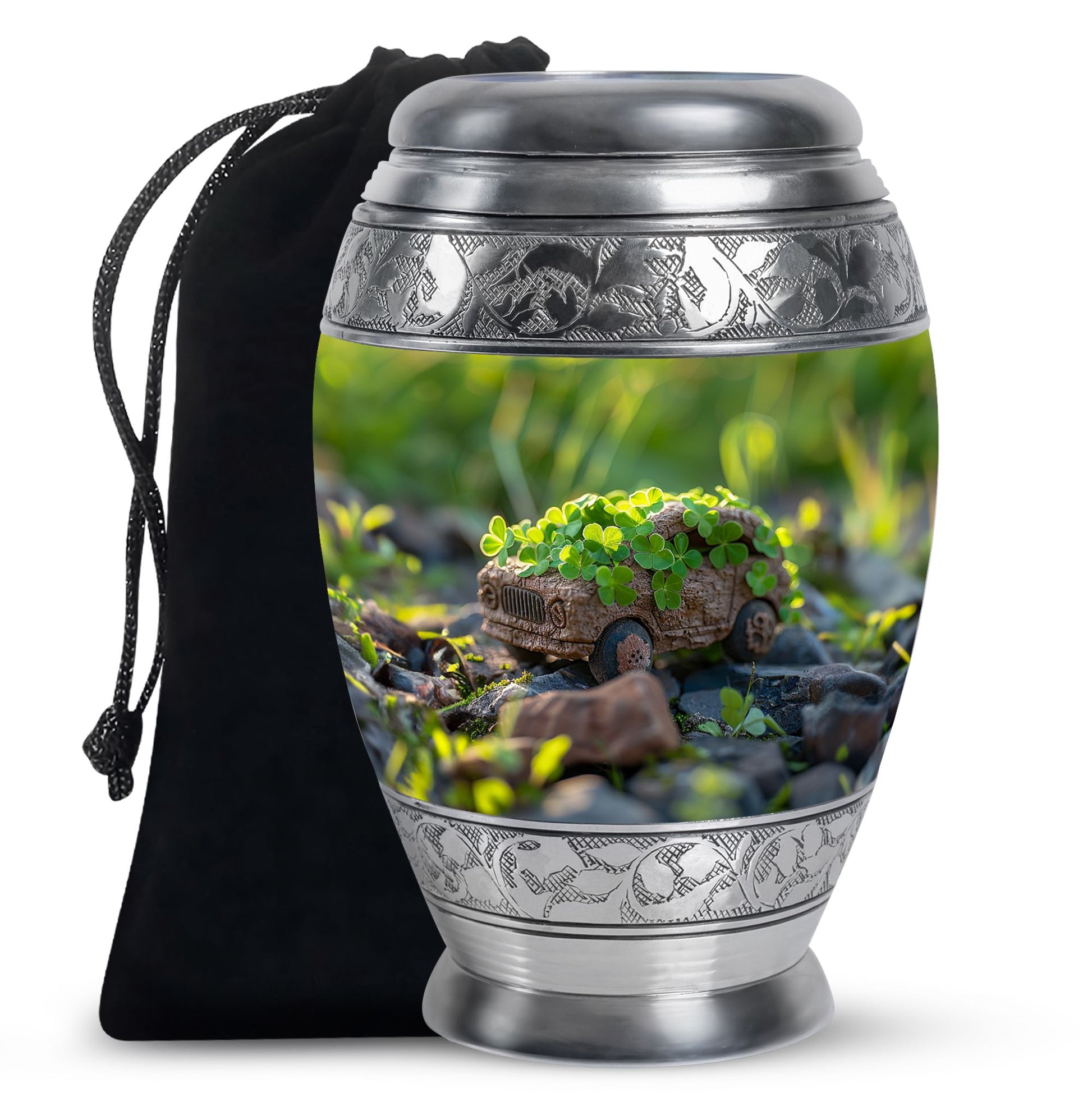 Car Theme Large Urn 10 Inch