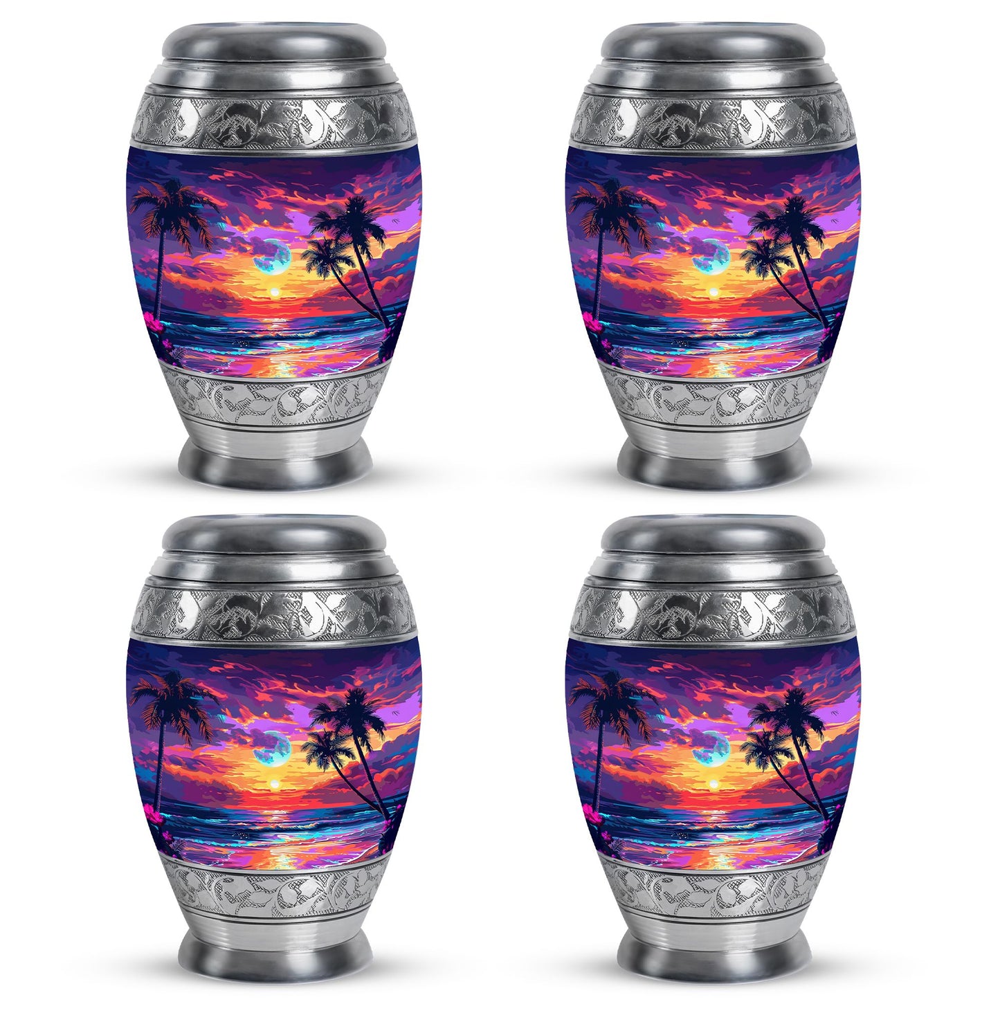 Sunset Theme 3 Inch Keepsake Pack of 4