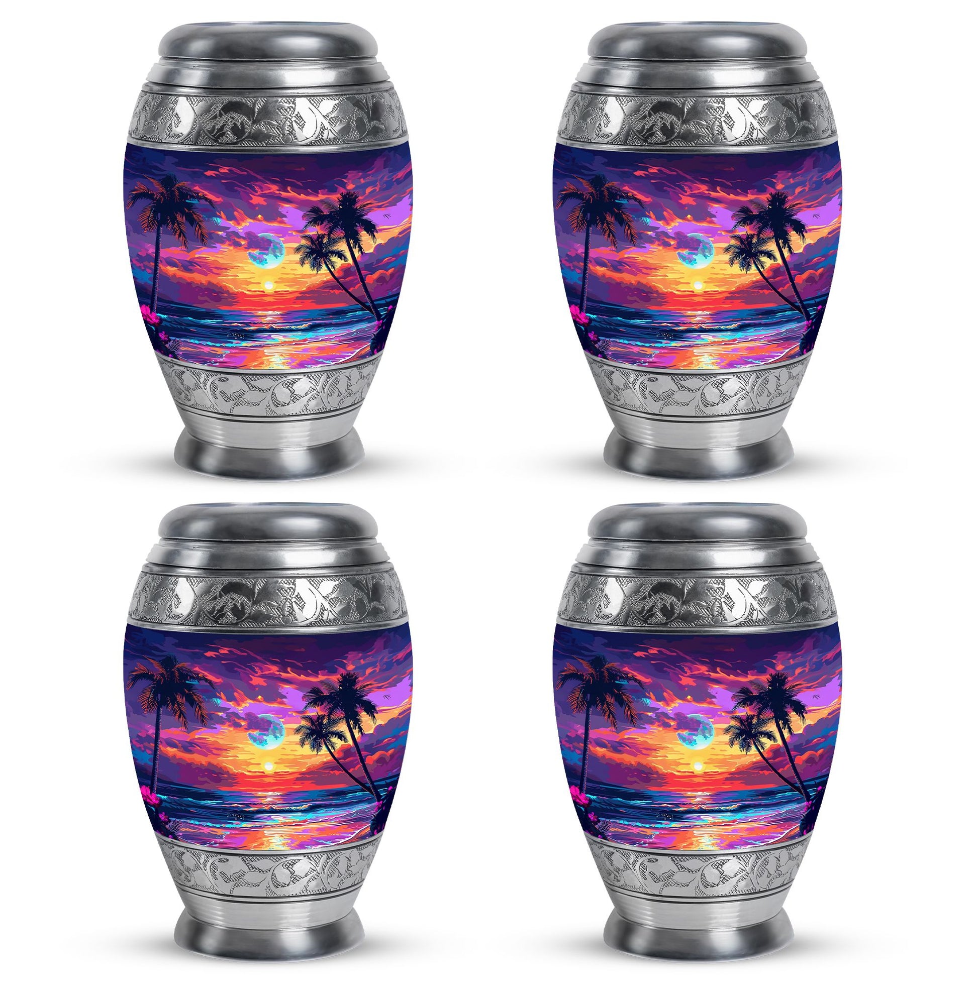 Sunset Theme 3 Inch Keepsake Pack of 4