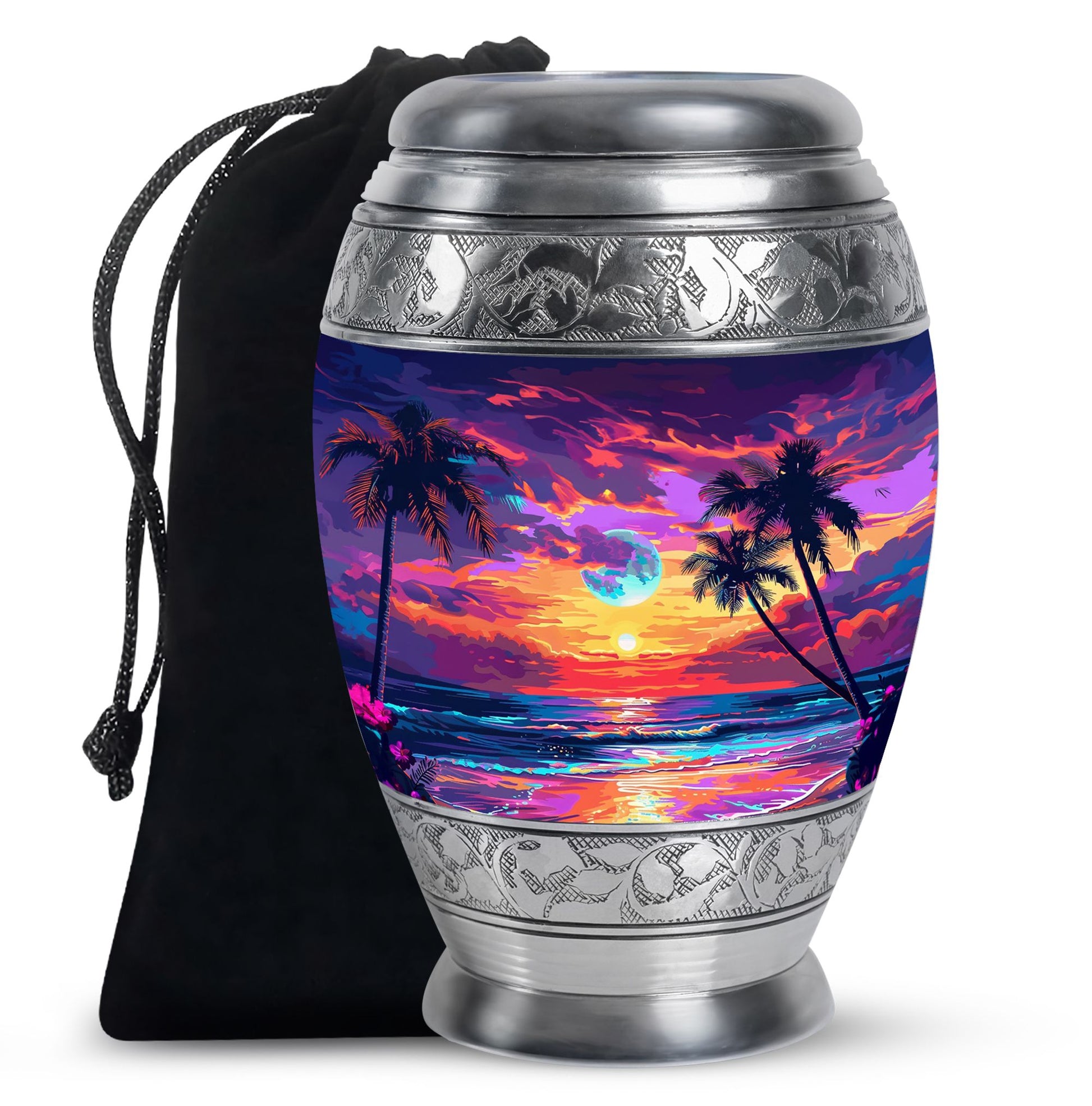 Sunset Theme Large Urn 10 Inch