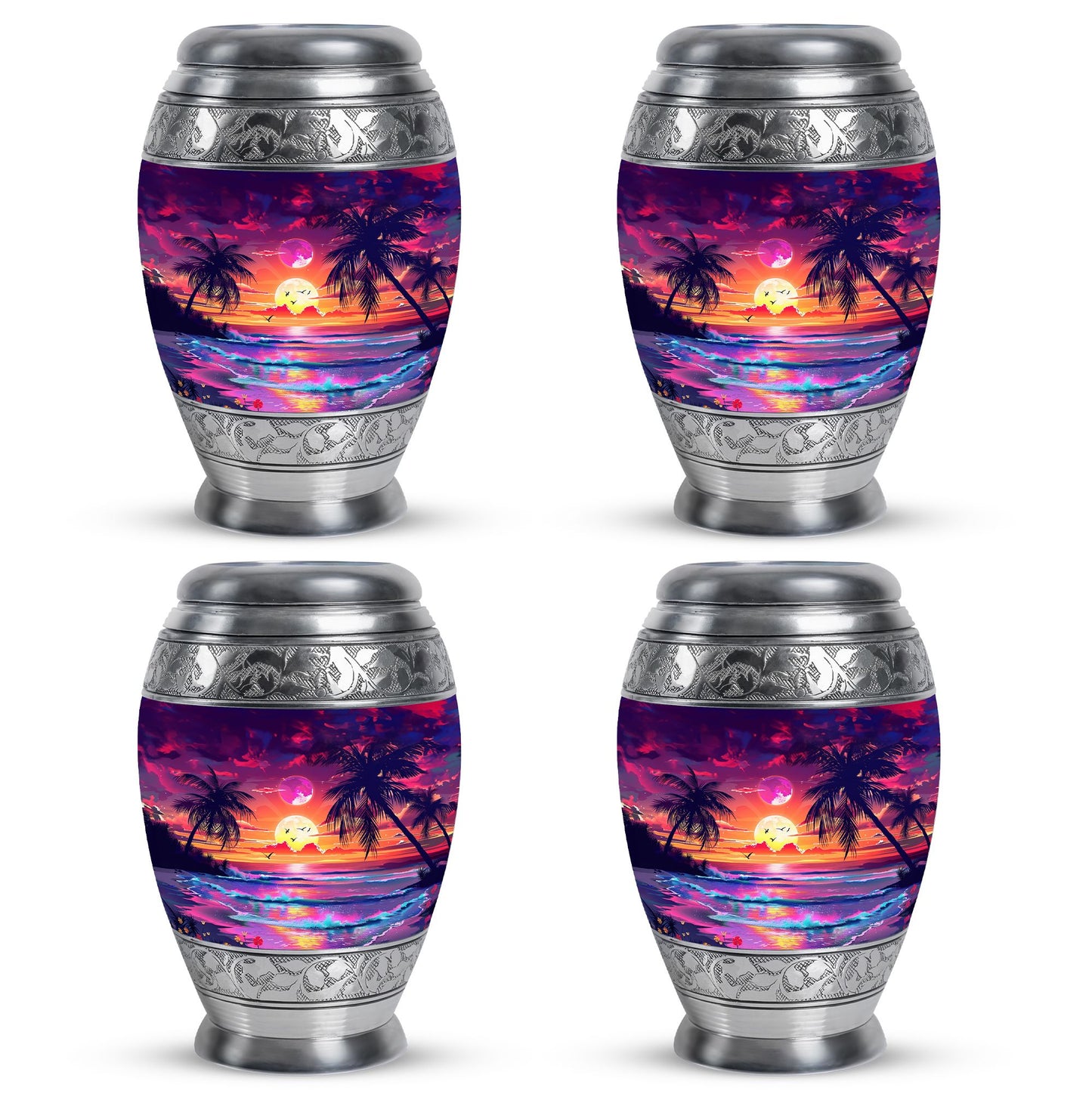Sunset Theme 3 Inch Keepsake Pack of 4