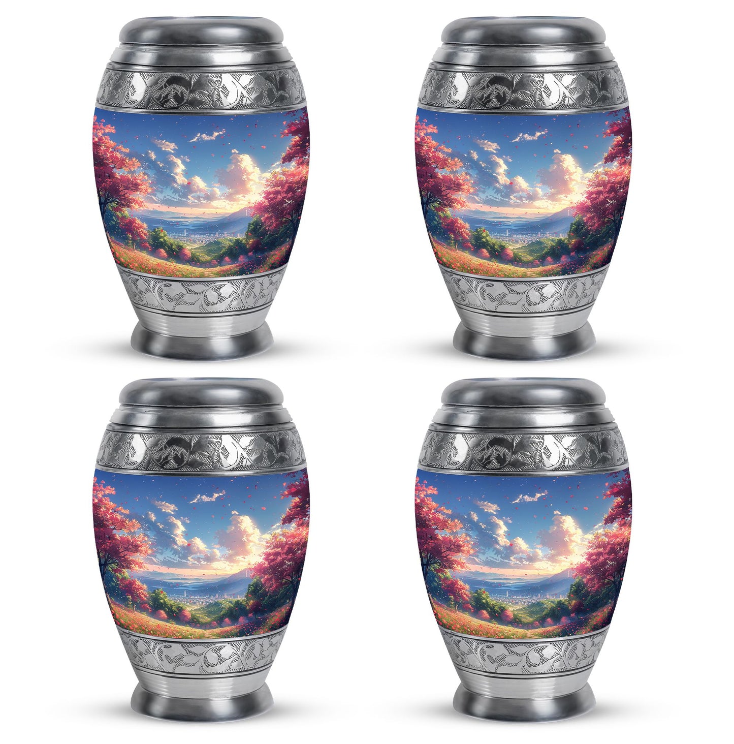 Sunset Theme 3 Inch Keepsake Pack of 4