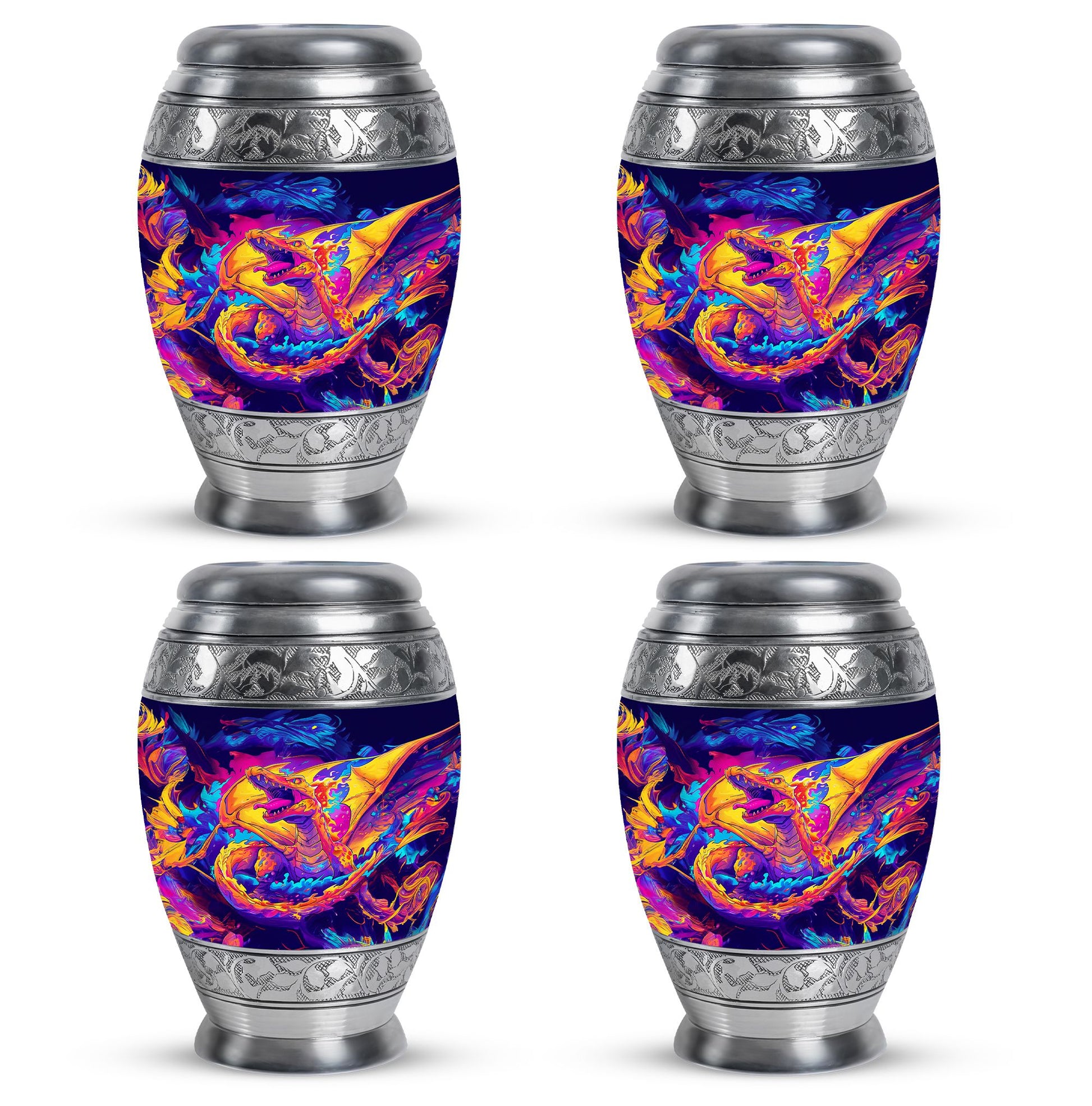 Dragon Theme 3 Inch Keepsake Pack of 4