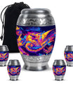 Dragon Theme Large Urn With 4 Keepsake Urn