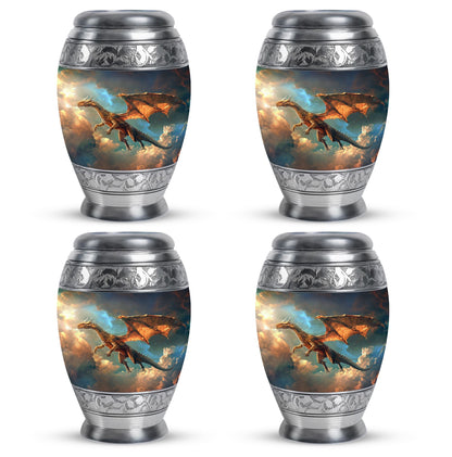 Dragon Theme 3 Inch Keepsake Pack of 4