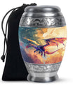 Dragon Theme Large Urn 10 Inch