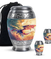 Dragon Theme Large Urn With 2 Keepsake Urn