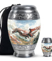 Dragon Theme Large Urn With 1 Keepsake Urn