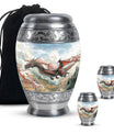 Dragon Theme Large Urn With 2 Keepsake Urn