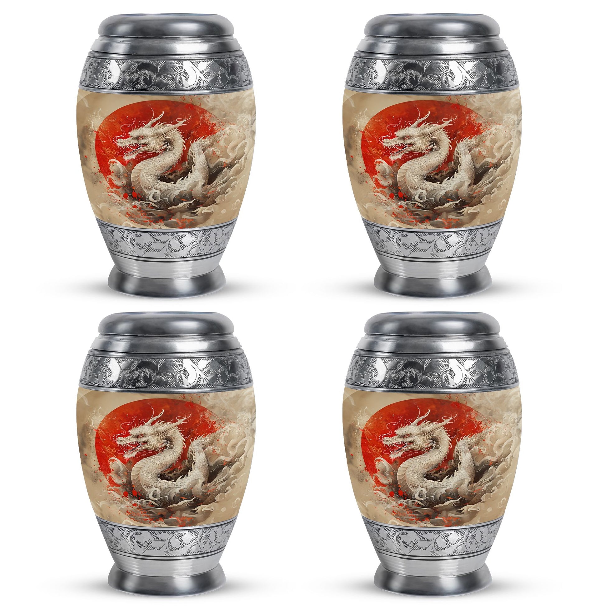 Dragon Theme 3 Inch Keepsake Pack of 4