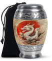 Dragon Theme Large Urn 10 Inch