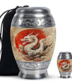 Dragon Theme Large Urn With 1 Keepsake Urn