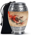 Dragon Theme Large Urn 10 Inch
