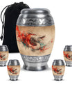 Dragon Theme Large Urn With 4 Keepsake Urn