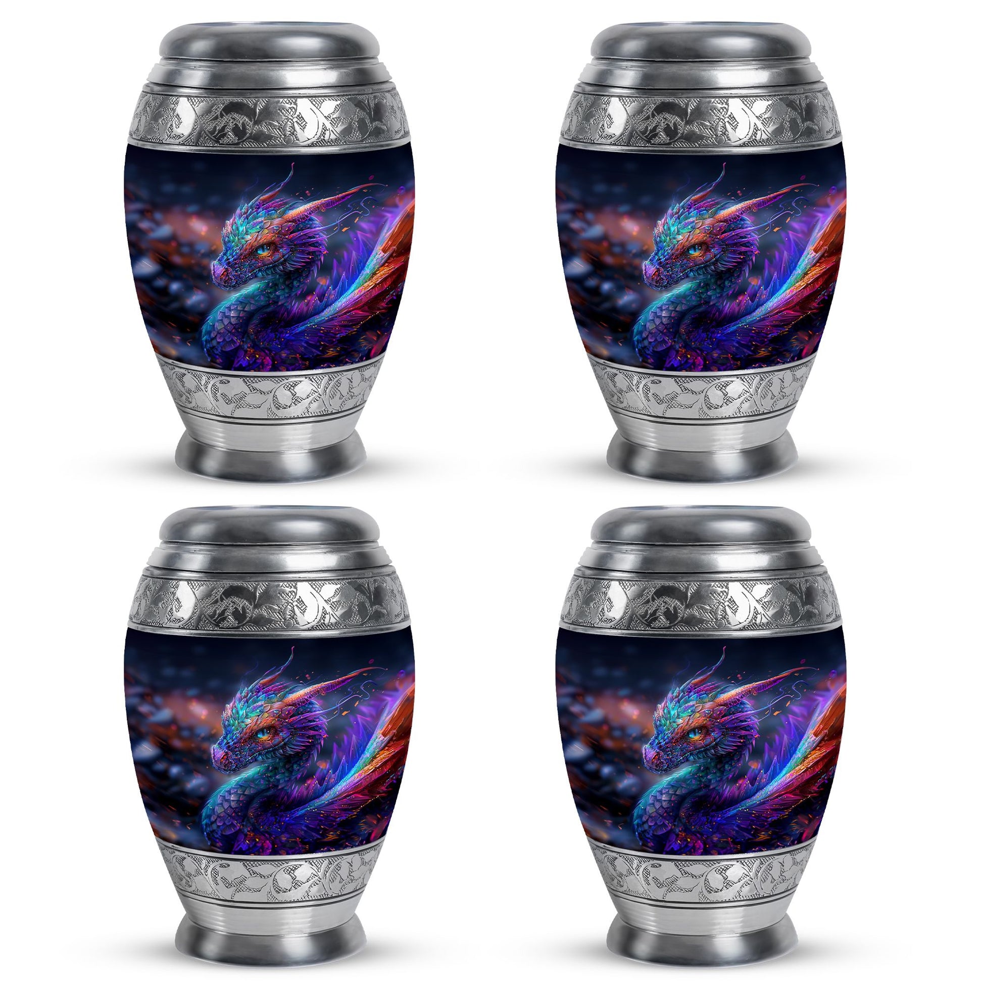 Dragon Theme 3 Inch Keepsake Pack of 4