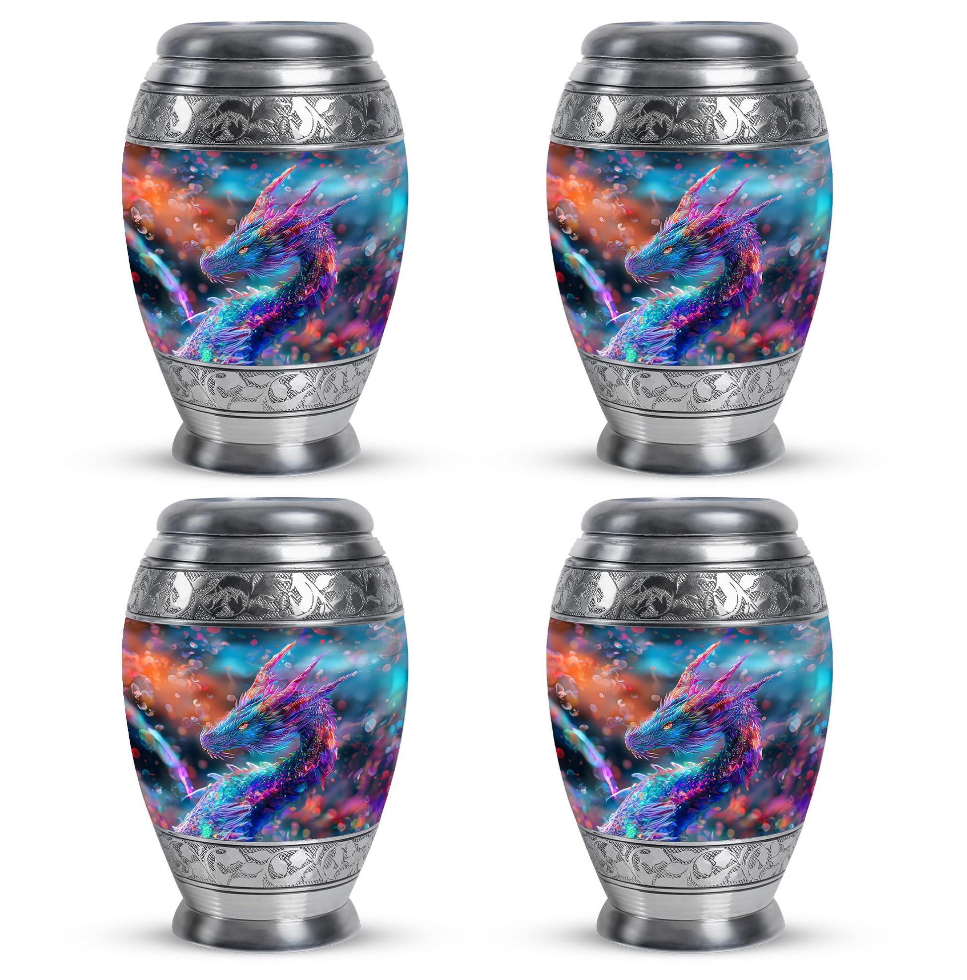 Dragon Theme 3 Inch Keepsake Pack of 4