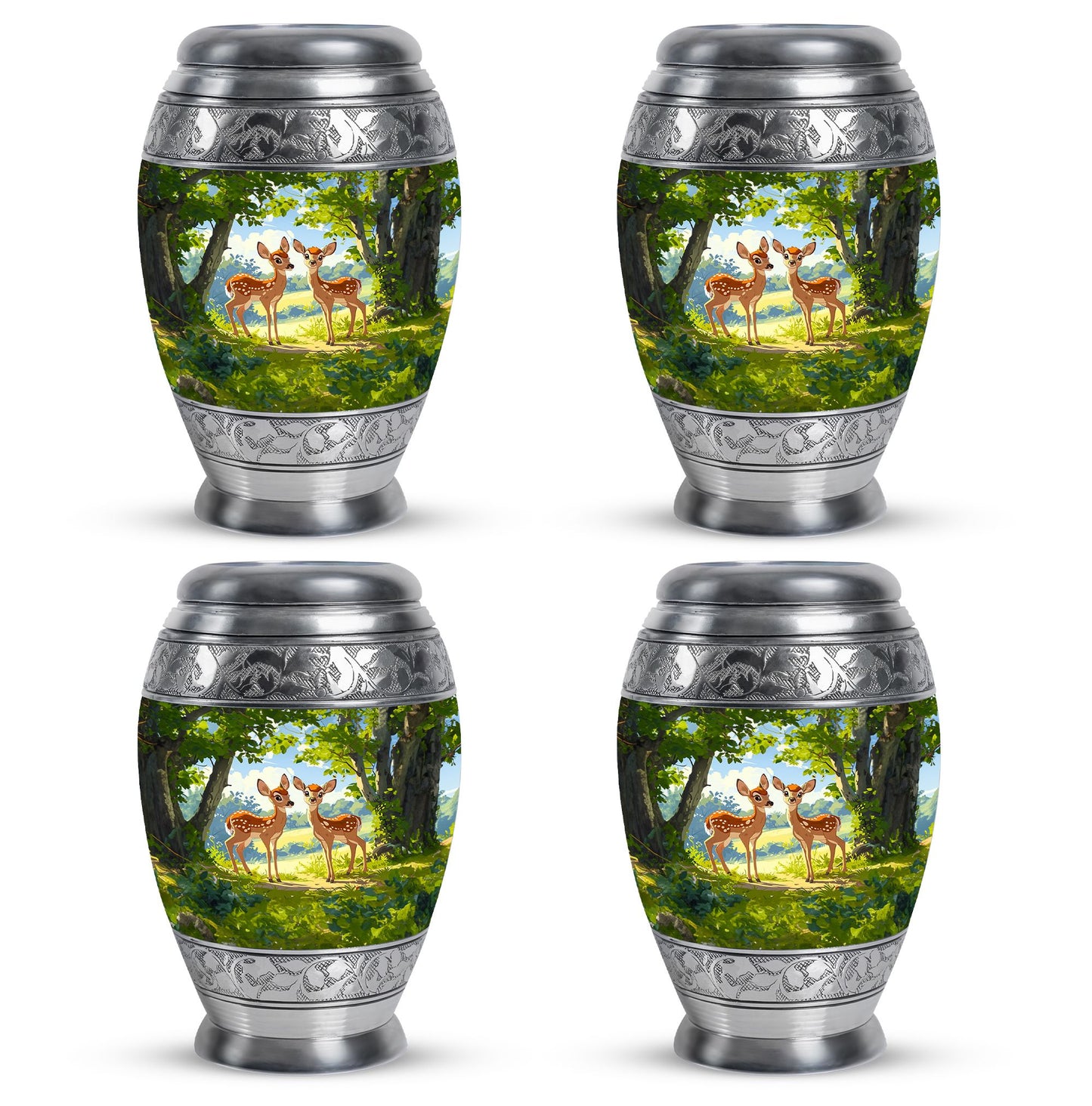 Deer Theme 3 Inch Keepsake Pack of 4