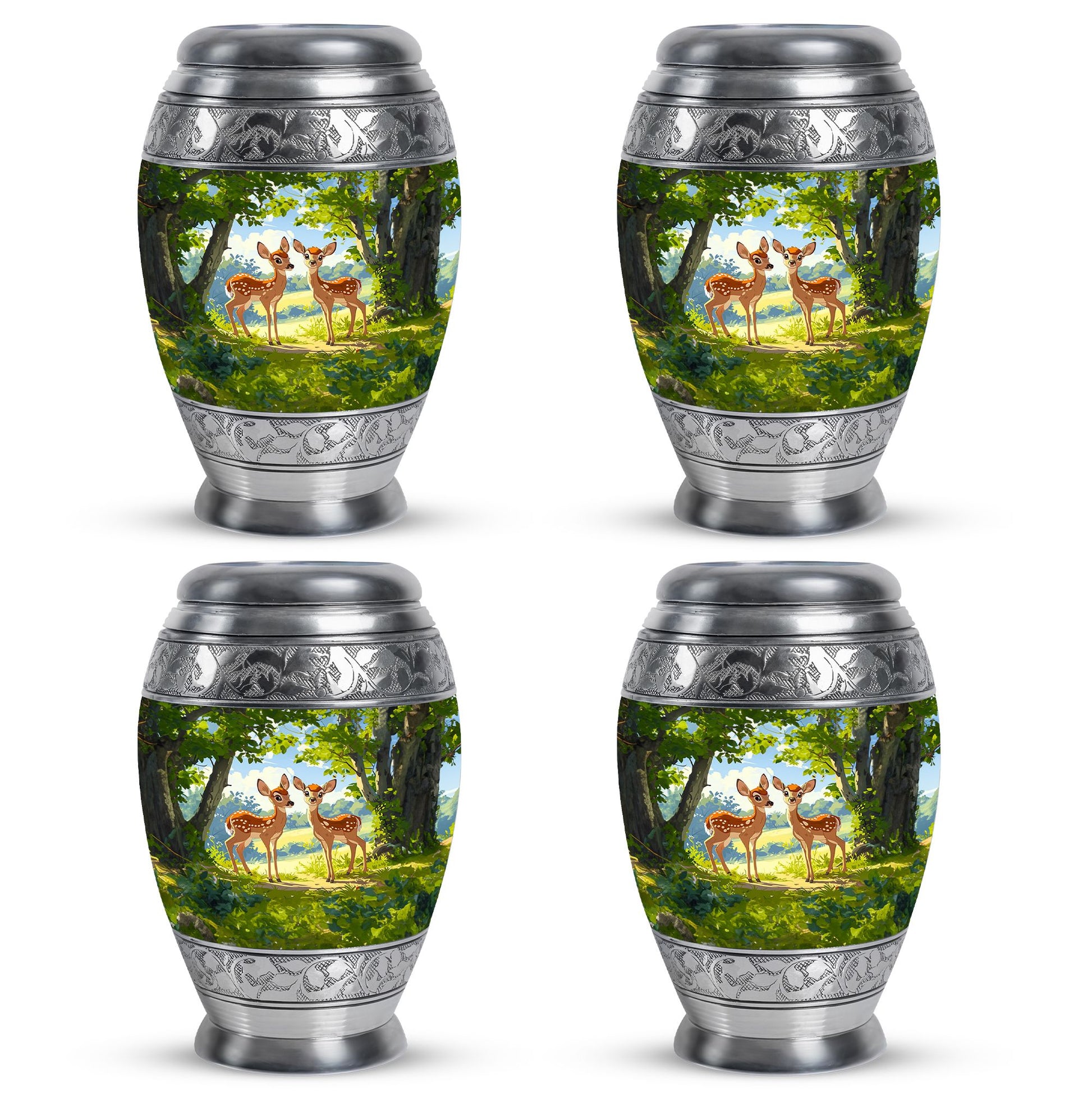 Deer Theme 3 Inch Keepsake Pack of 4