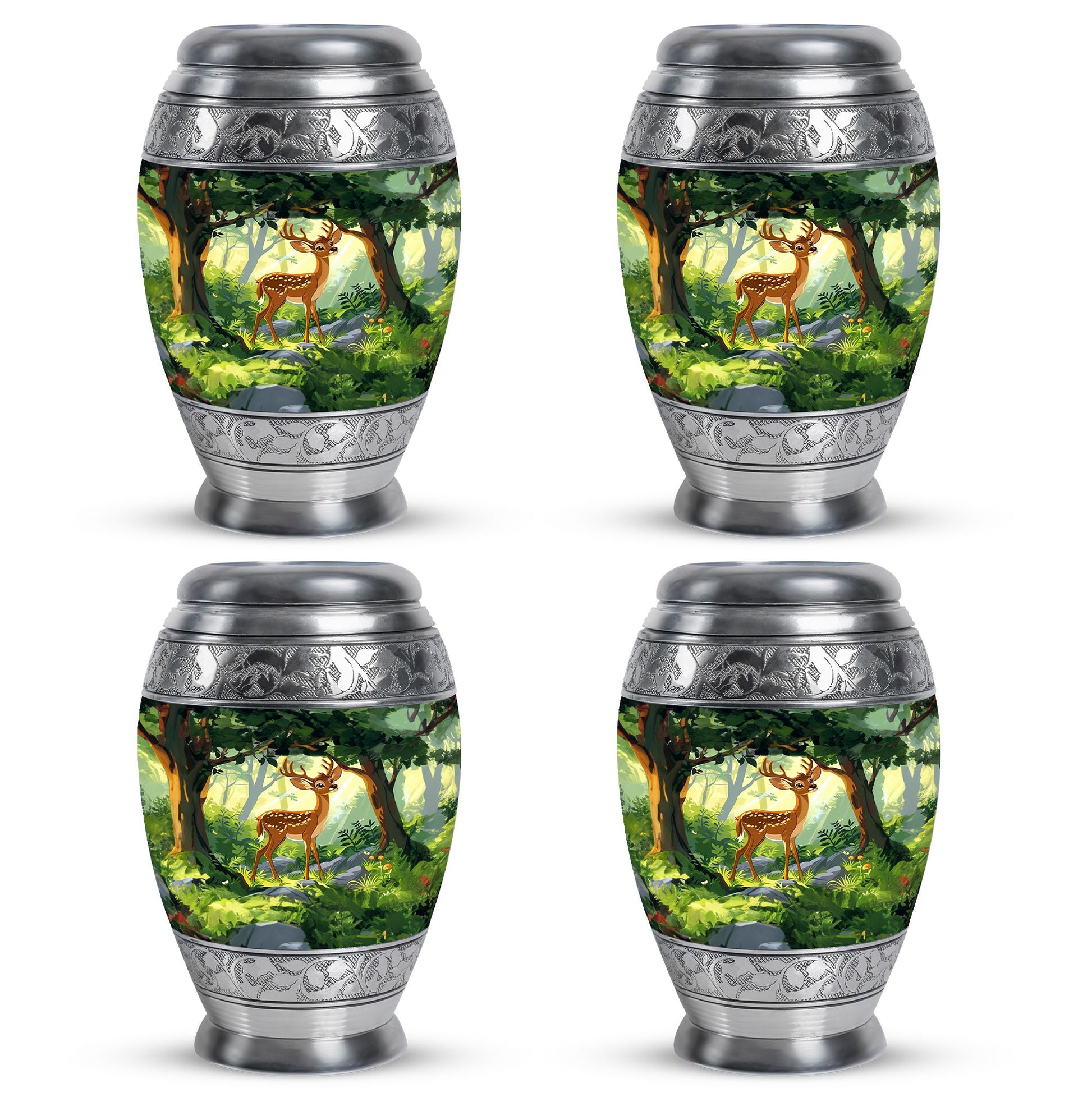 Deer Theme 3 Inch Keepsake Pack of 4