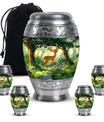 Deer Theme Large Urn With 4 Keepsake Urn