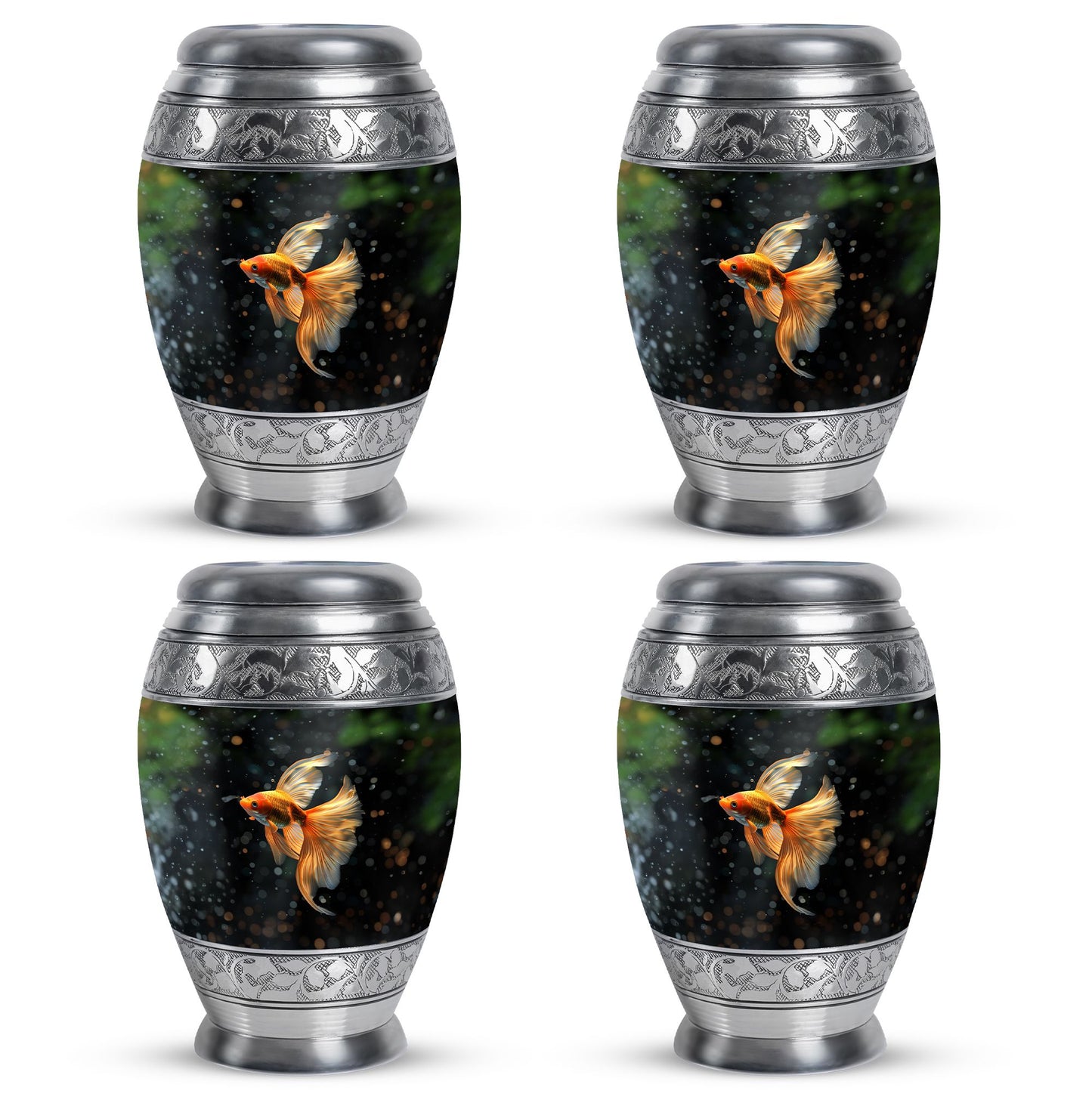 Fish Theme 3 Inch Keepsake Pack of 4