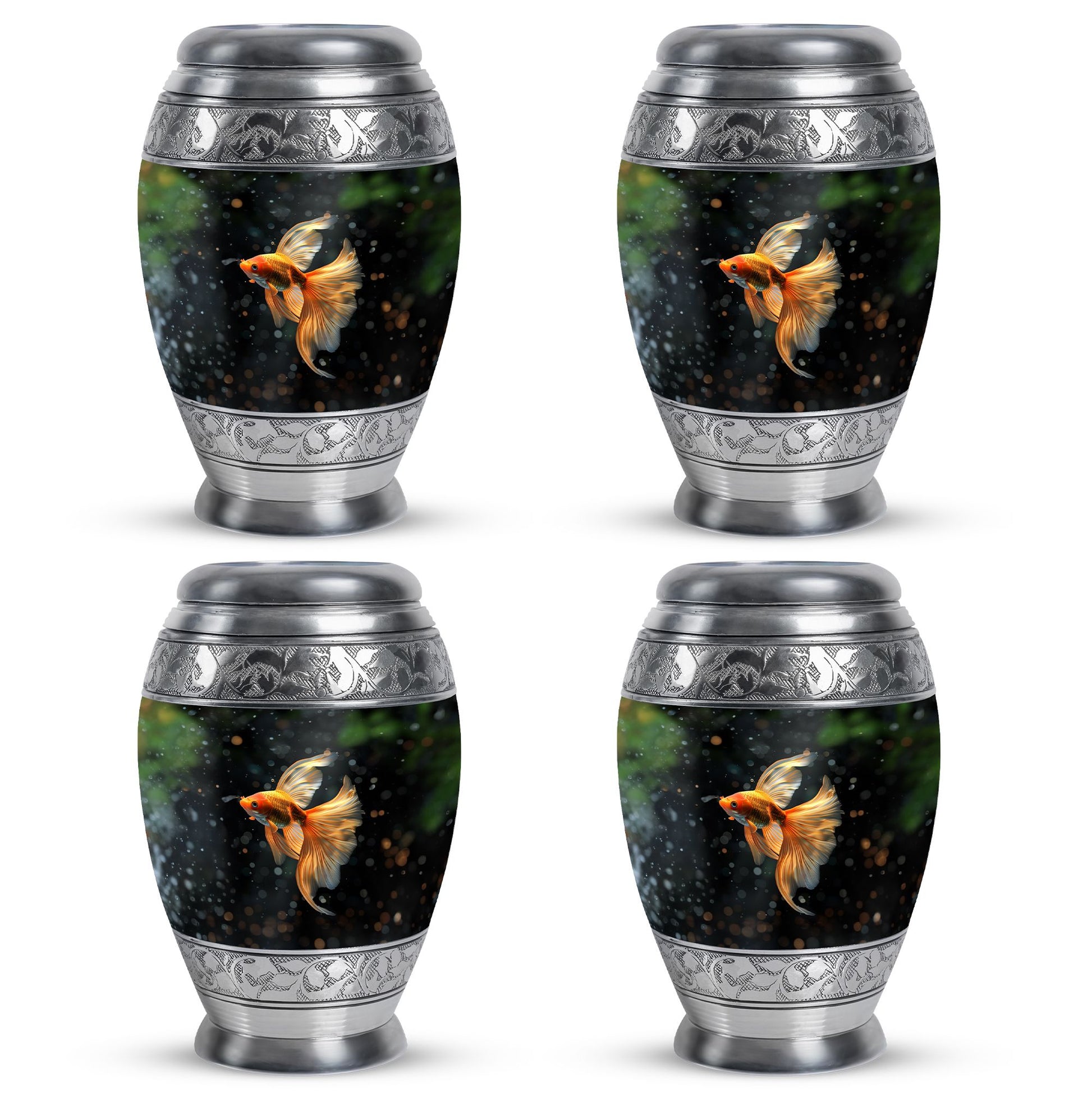 Fish Theme 3 Inch Keepsake Pack of 4