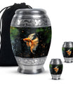 Fish Theme Large Urn With 2 Keepsake Urn