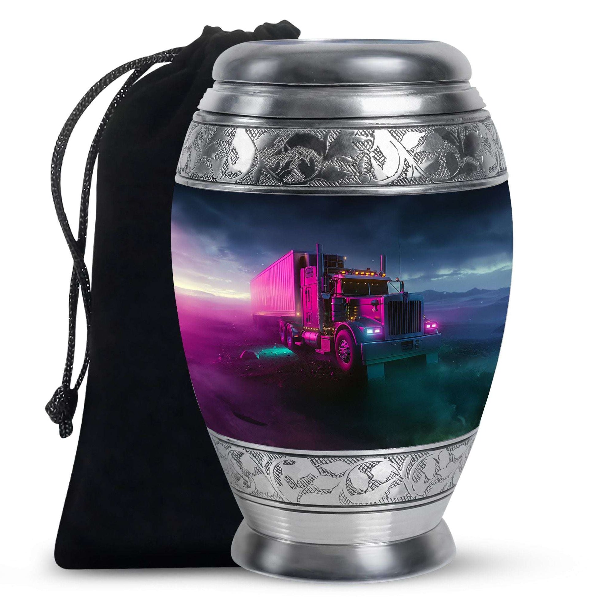 Neon Truck Urn for Ashes – Trucker Memorial Keepsakes For Ashes