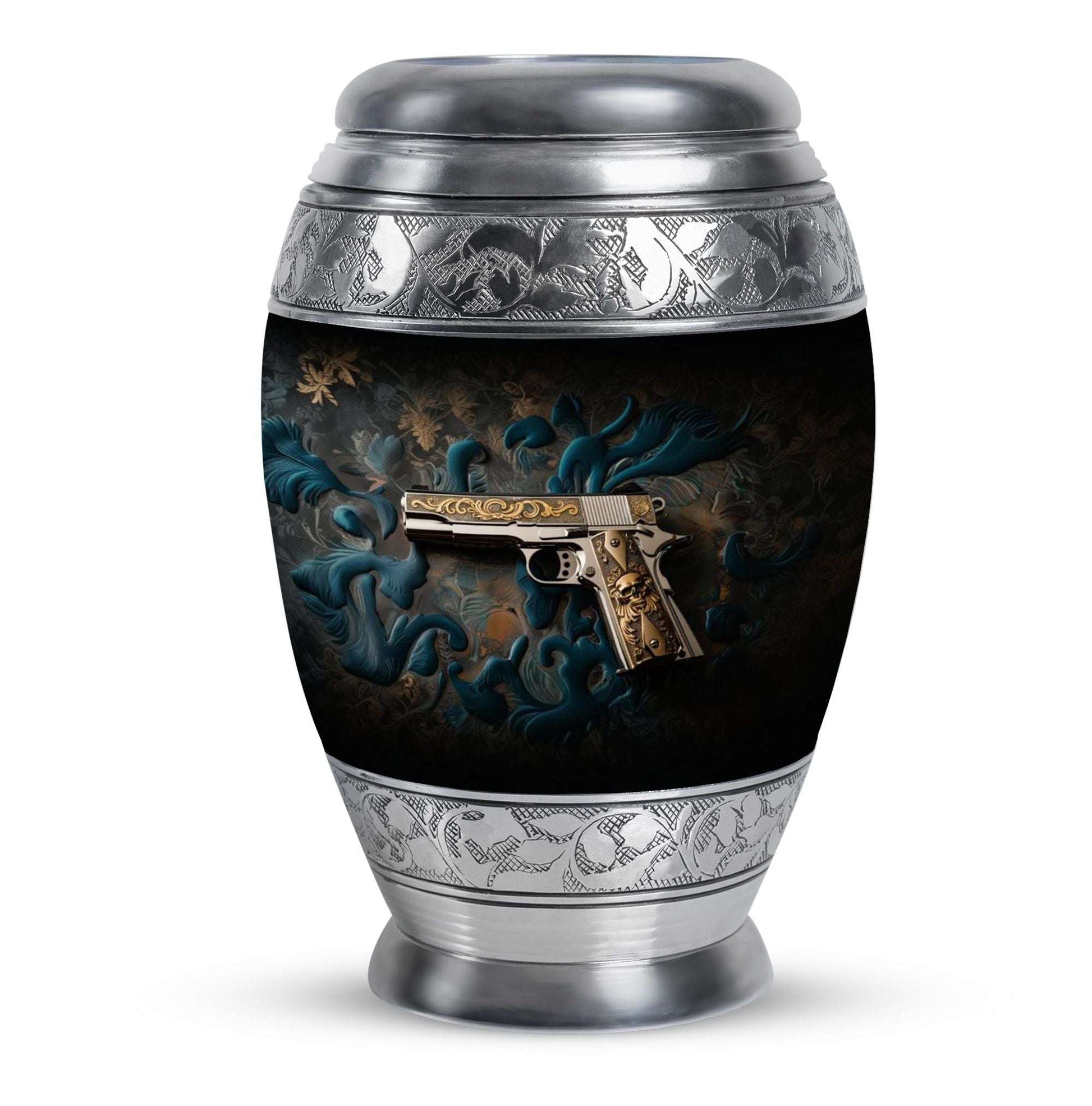 Pistol Cremation Urn for Adult Ashes - Gun Cremation Ashes Keepsakes