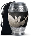Butterfly Cremation Urn – Black & White Burial Urns For Ashes