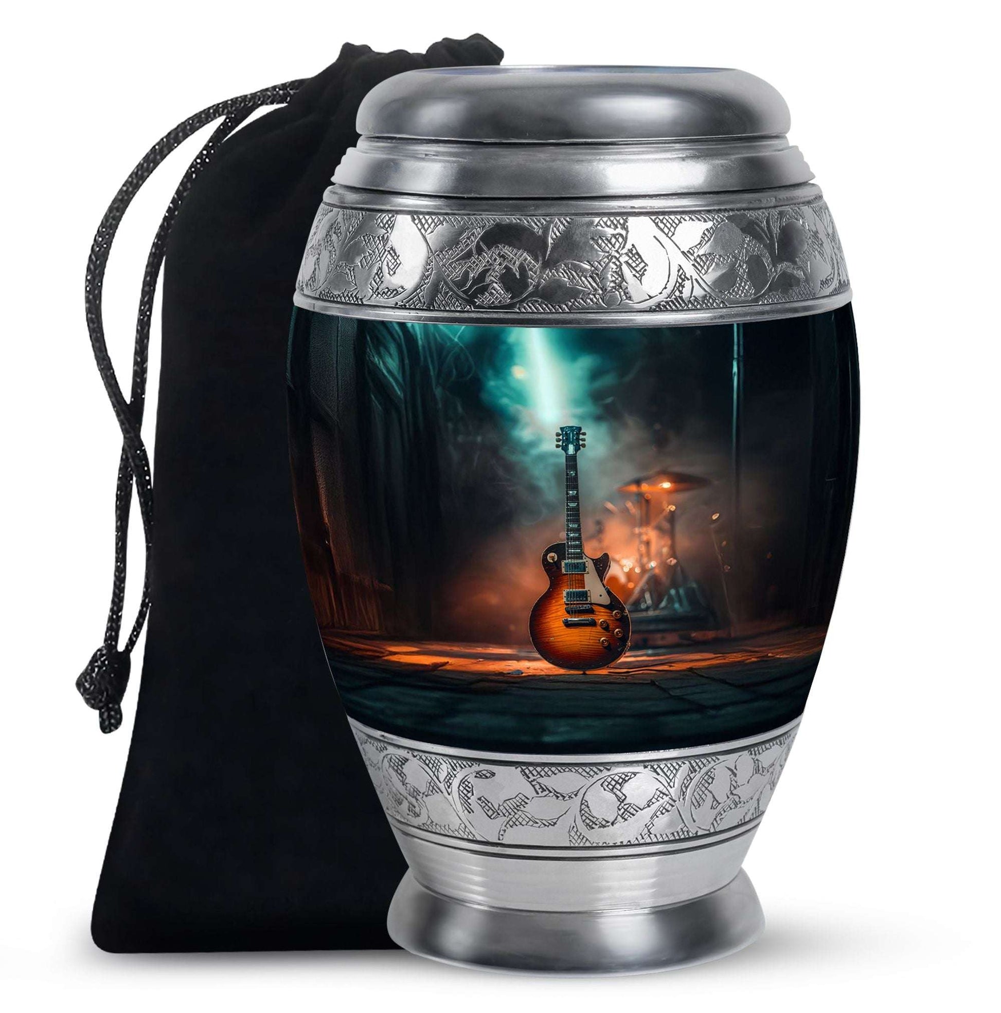 Guitar Memorial Urns For Human Ashes Keepsake - Funeral Urns For Musician