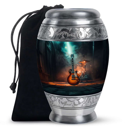 Guitar Memorial Urns For Human Ashes Keepsake - Funeral Urns For Musician
