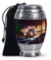 Trucker Ashes Keepsake For Men – Patriotic Ash Urns For Human Male