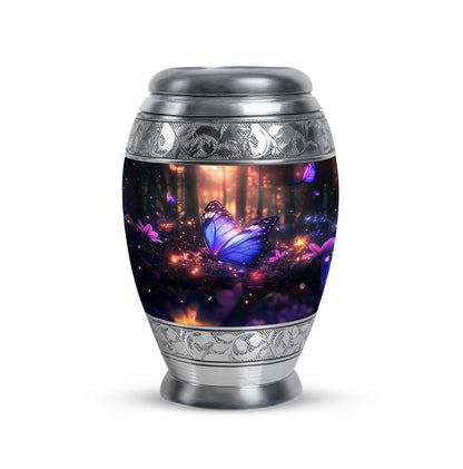 Sublime Butterfly Cremation Urns for Human Ashes - Black 10-inch - Yatskia