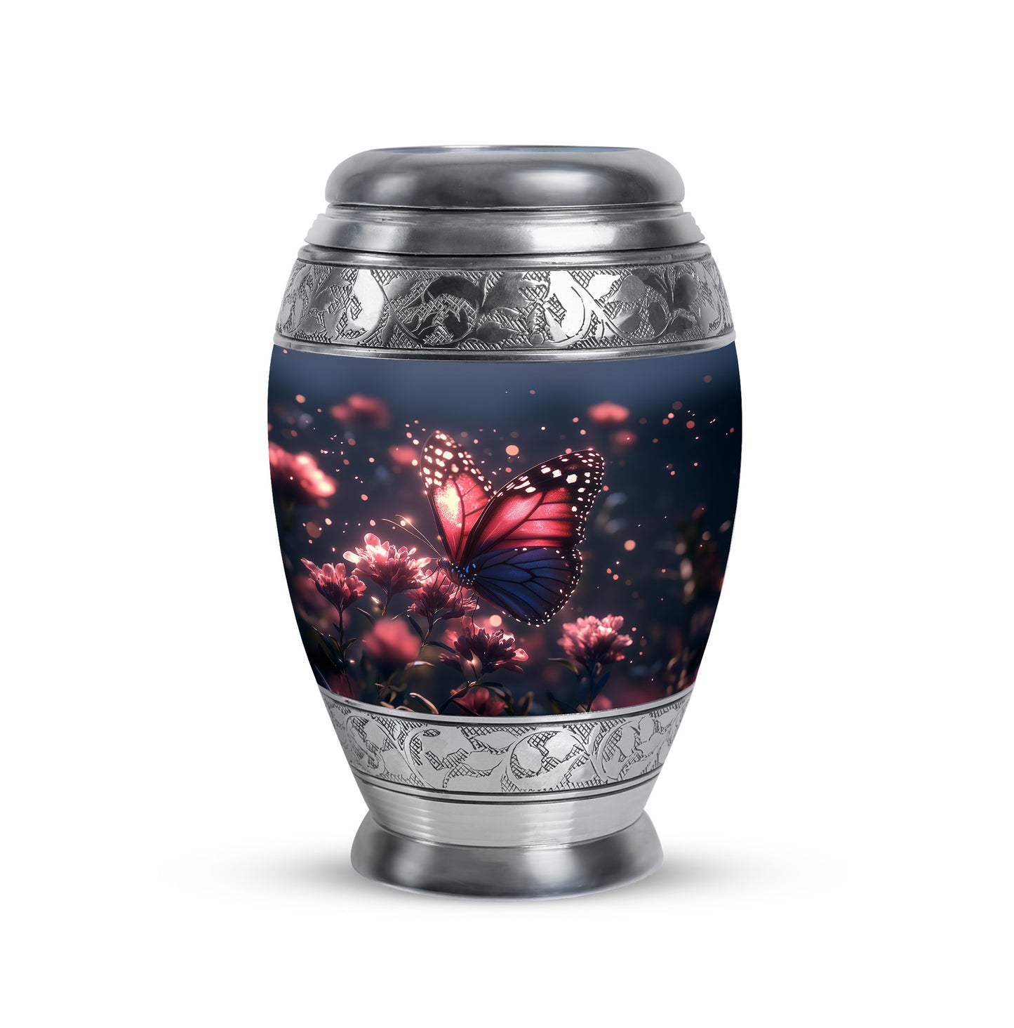 Sublime Butterfly Cremation Urns for Human Ashes - Blue 10-inch - Yatskia