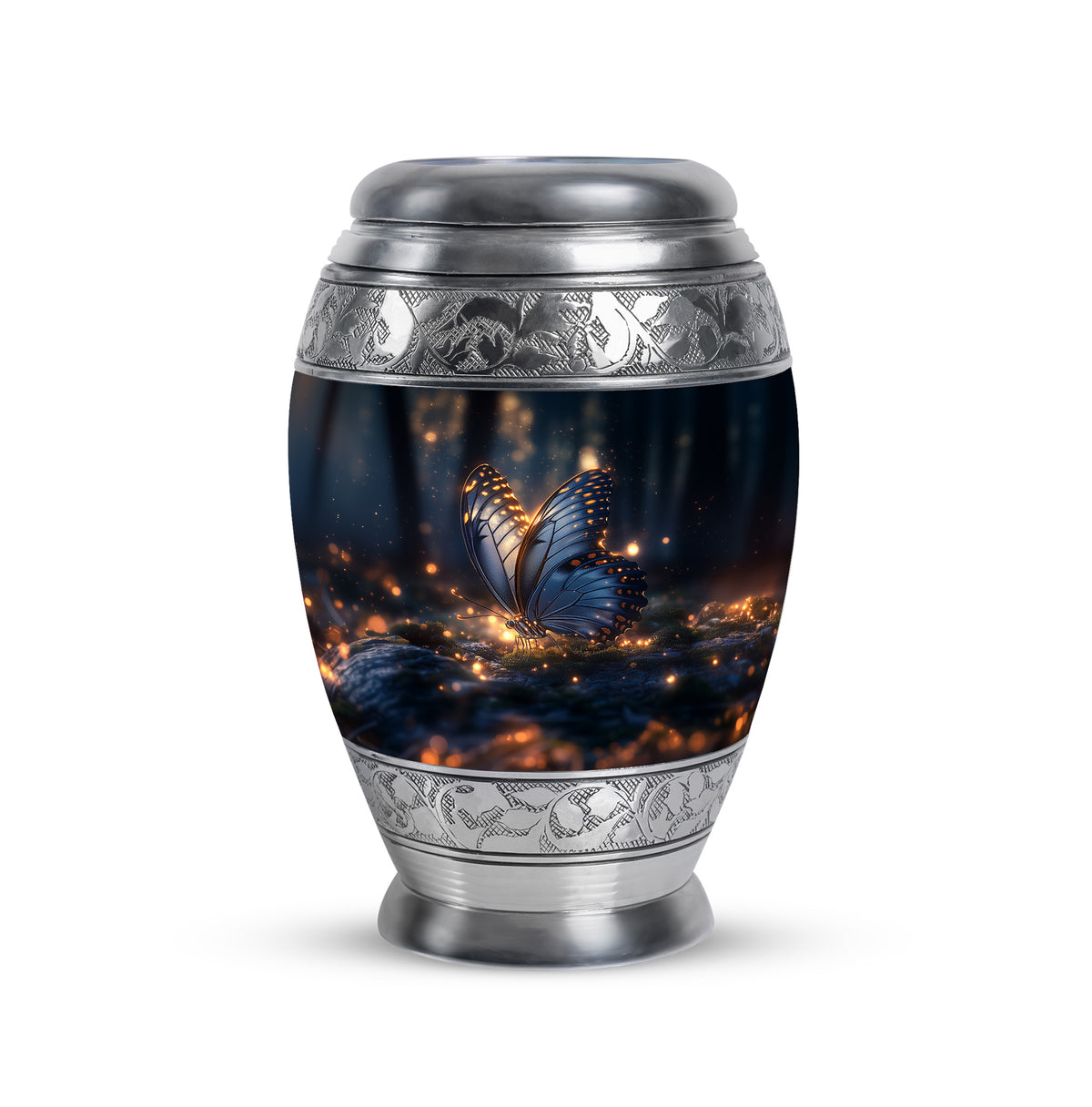 Personalized Butterfly Cremation Urns - Wondrous Black - Yatskia