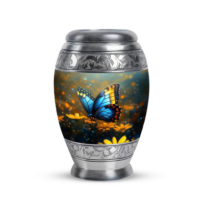 Sublime Butterfly Cremation Urns for Human Ashes - Gray 10-inch - Yatskia