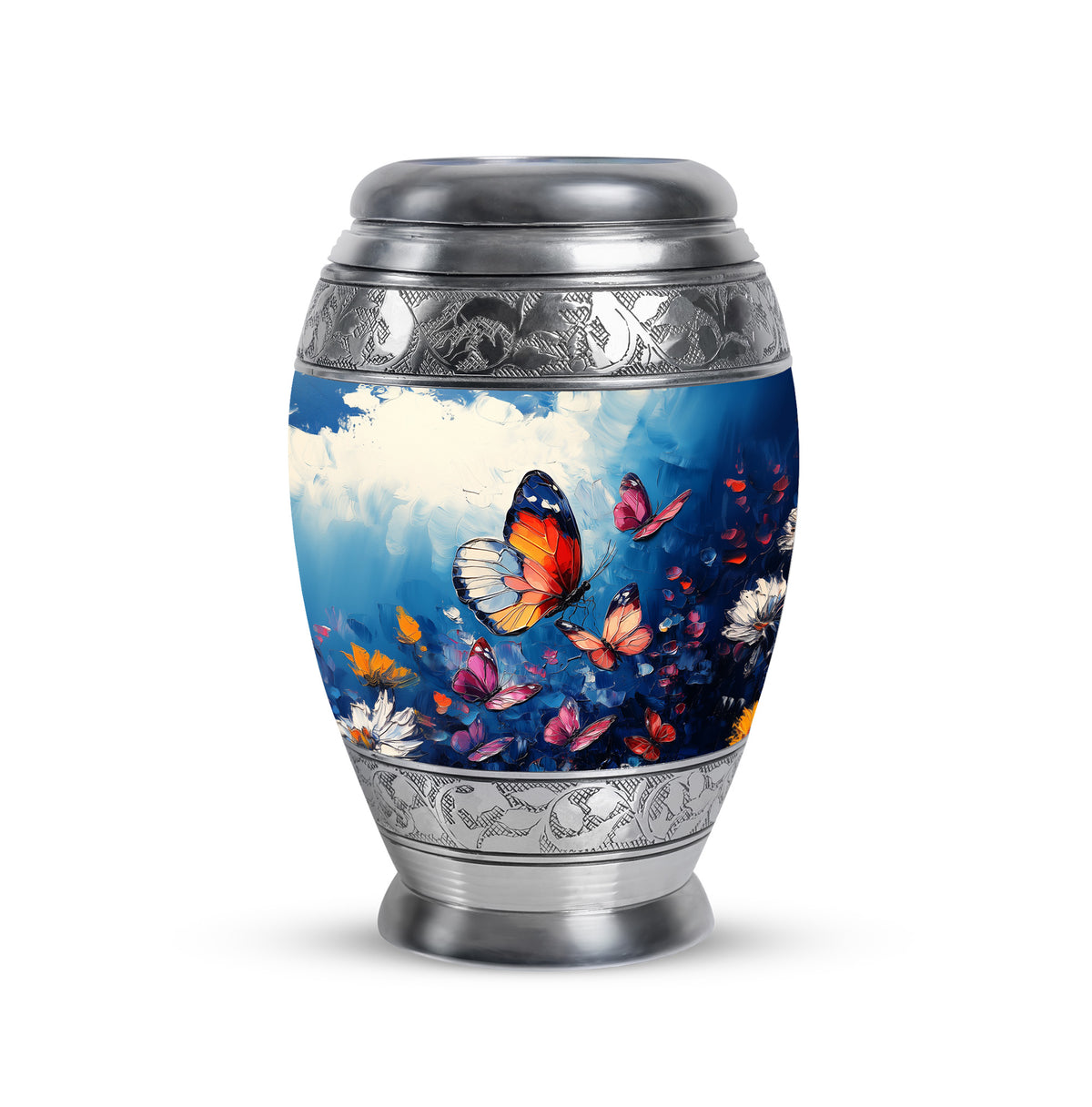 Blue Butterfly Cremation Urns - Enduring Treasure - Yatskia