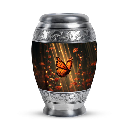 Black Butterfly Cremation Urns - Enduring Remembrance 10-inch, 200 cu in - Yatskia